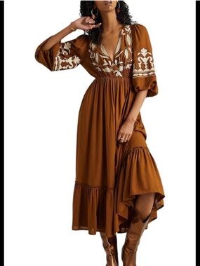 Anthropologie Let Me Be Open Back Dress